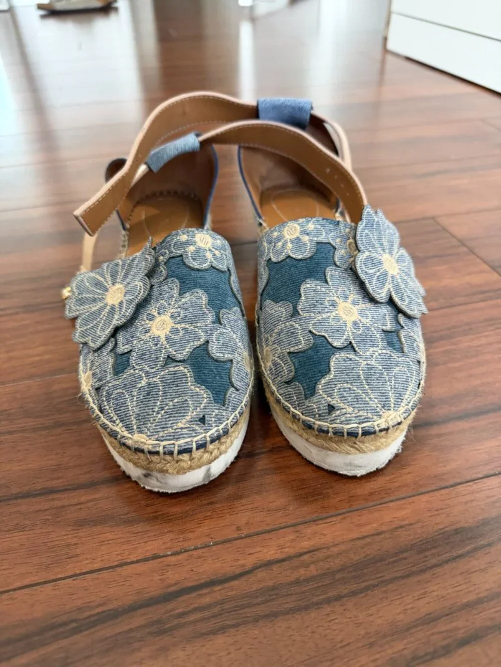 See by Chloe Denim Floral Espadrilles - Picture 2 of 4